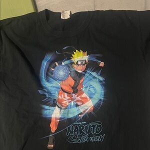 Naruto Shippuden Fruit of the Loom Black Cotton T-Shirt